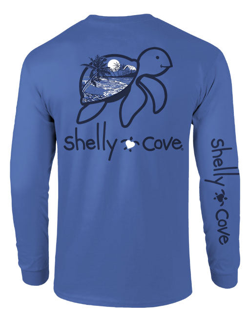 ISLAND TIME TURTLE, ADULT LS (COMFORT COLORS)