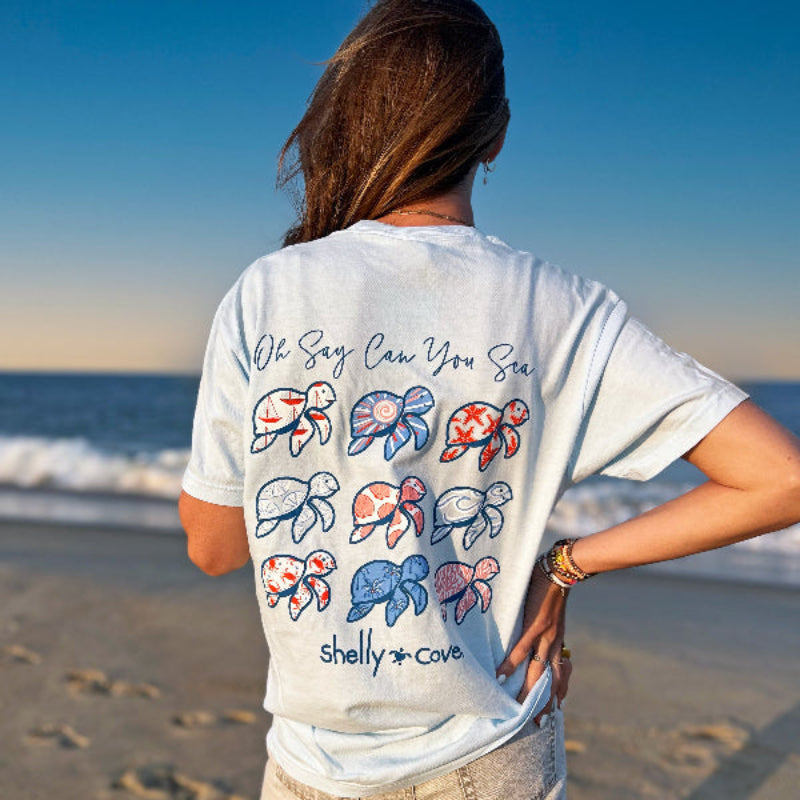 OH SAY CAN YOU SEA TURTLES COMFORT COLORS TEE