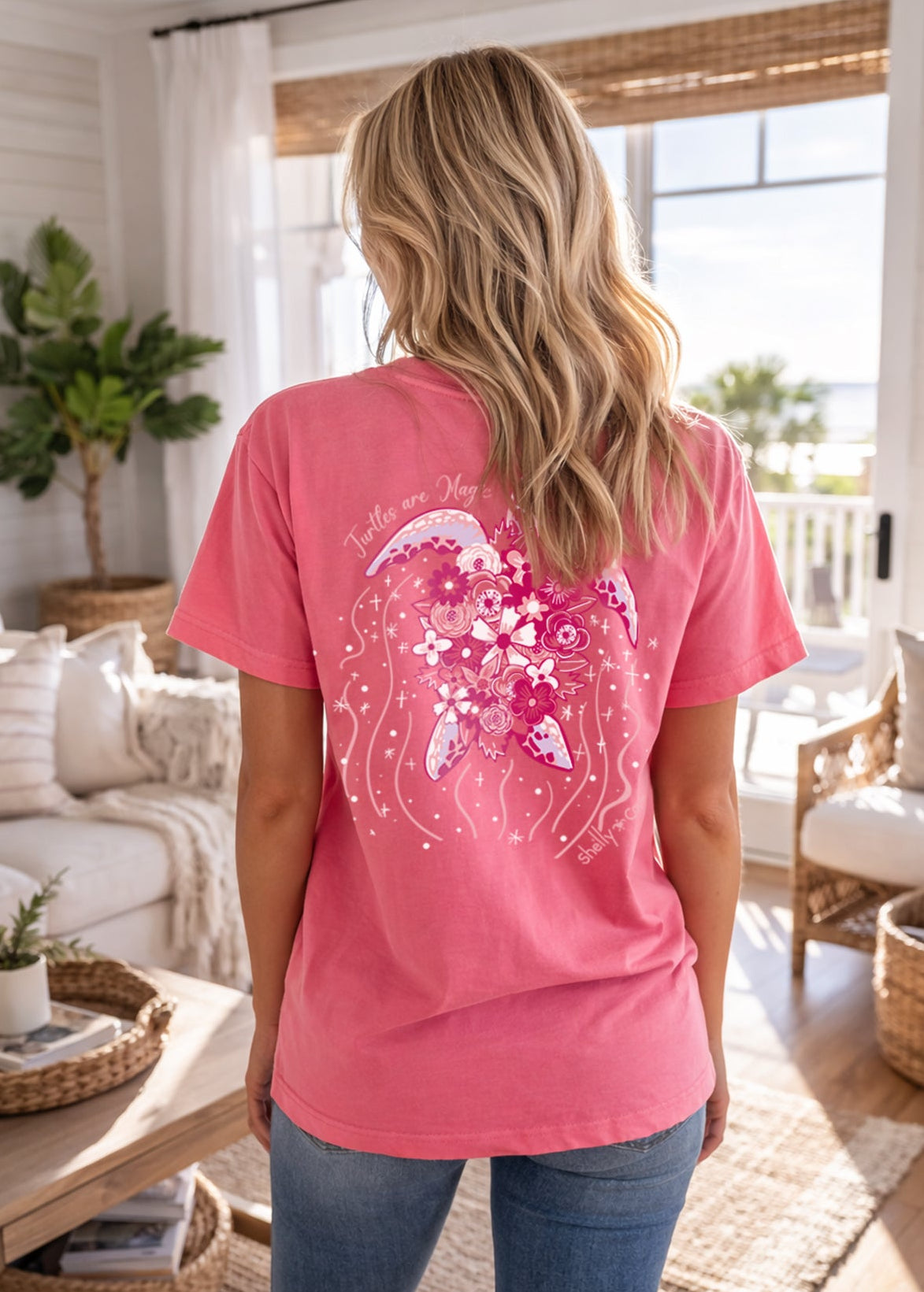 SHELLY COVE TURTLES ARE MAGIC, COMFORT COLORS TEE