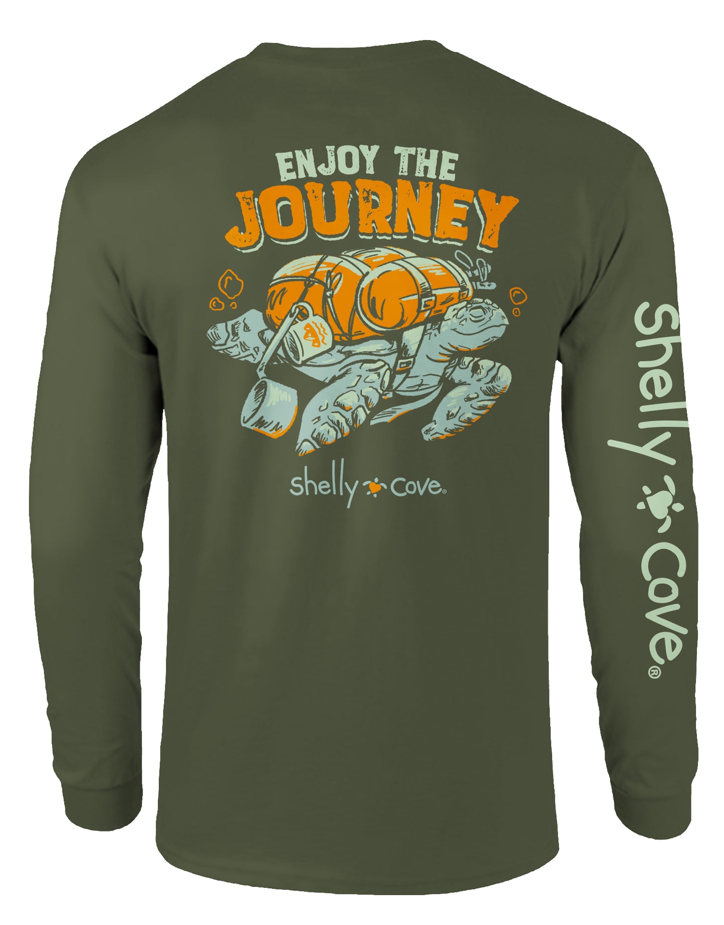 ENJOY THE JOURNEY, ADULT LS COMFORT COLORS TEE