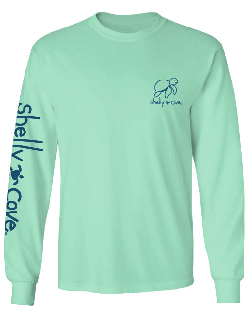 LIVE SLOW, ADULT LS COMFORT COLORS TEE (PRINTED TO ORDER)