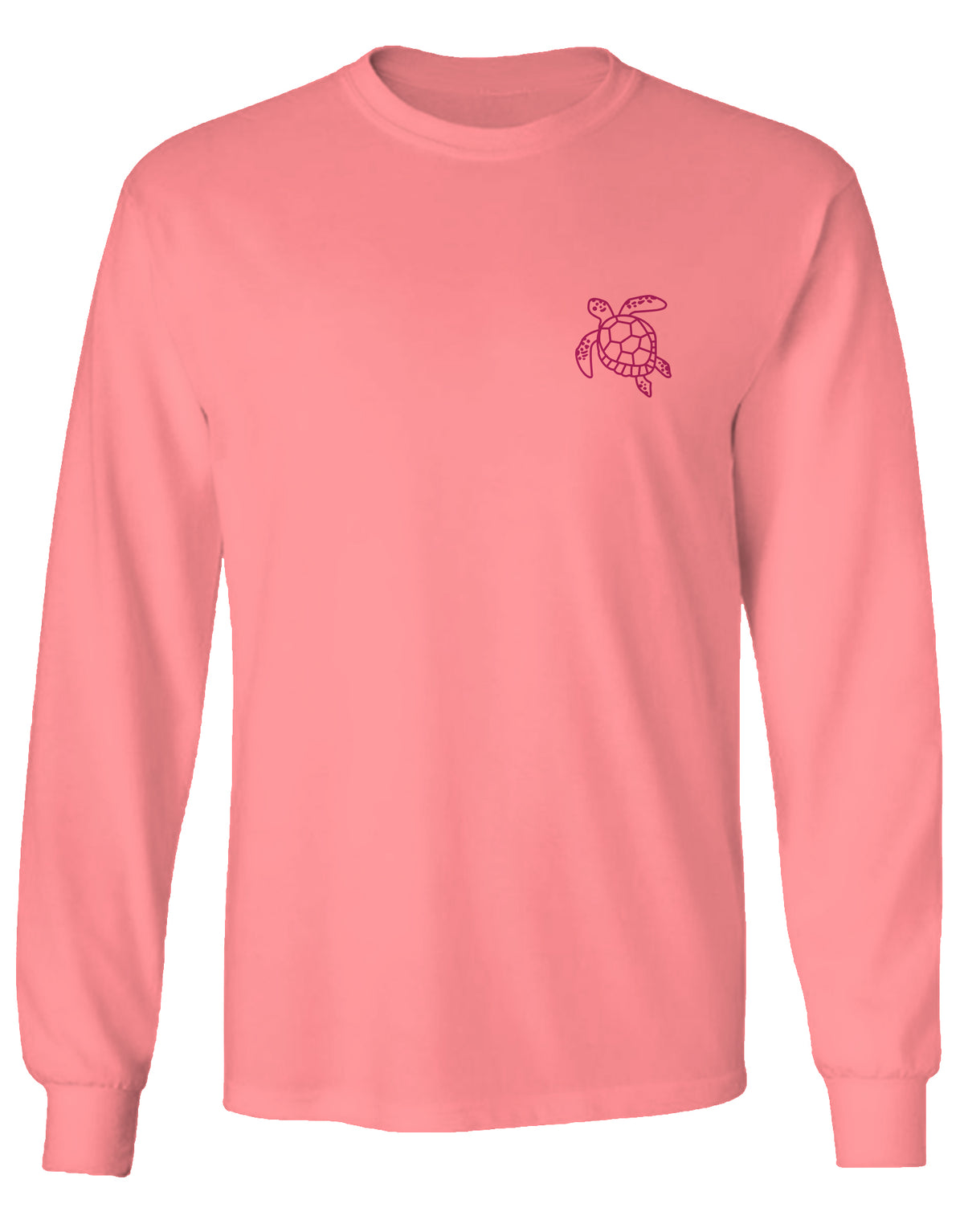 SHELLY COVE LOGGERHEAD SEA TURTLE, ADULT LS COMFORT COLORS TEE