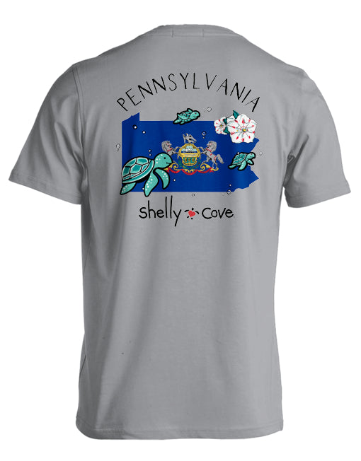 PENNSYLVANIA TURTLES COMFORT COLORS TEE (PRINTED TO ORDER)