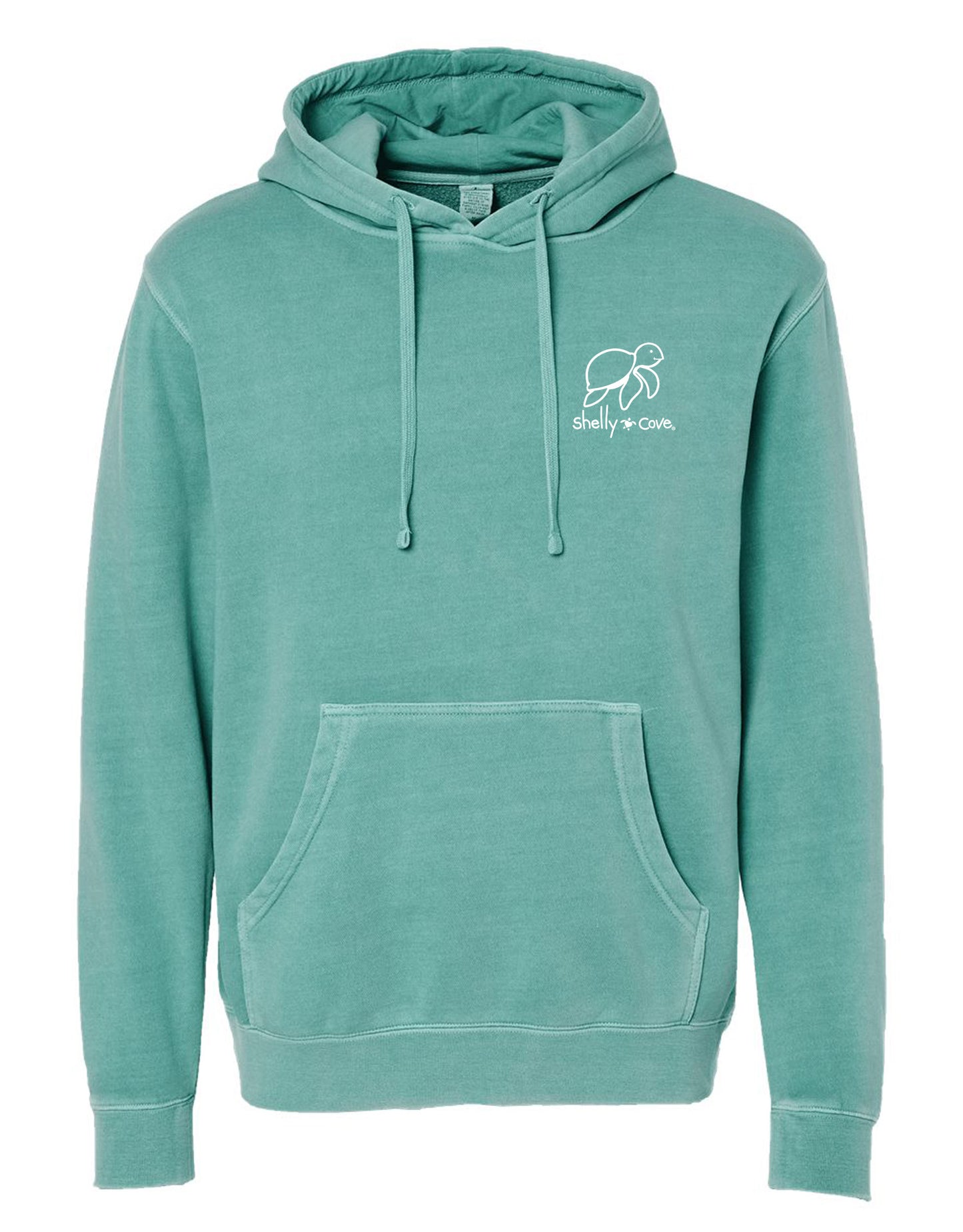 SHELLY COVE SEASHELL PATTERN TURTLE, ADULT HOODIE