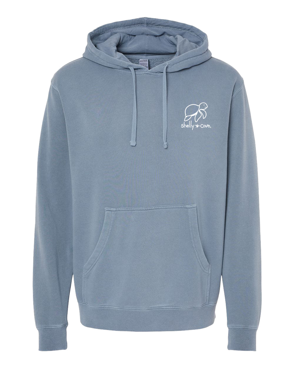 SNOWFLAKE PATTERN TURTLE, ADULT HOODIE