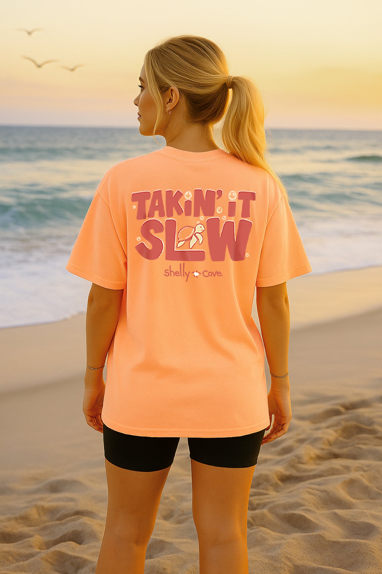 TAKIN IT SLOW TURTLE COMFORT COLORS TEE