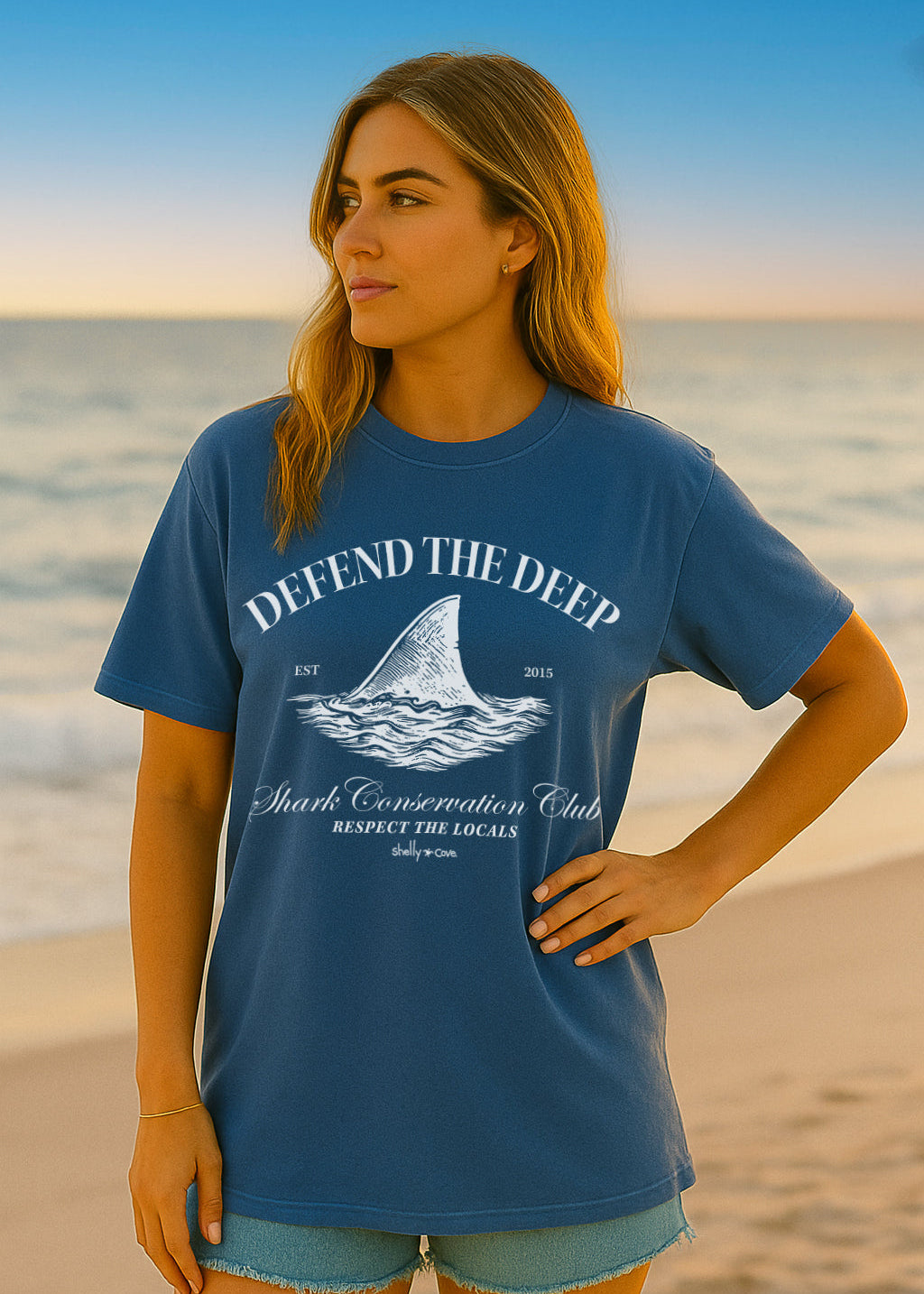 SHARK CONSERVATION CLUB COMFORT COLORS TEE
