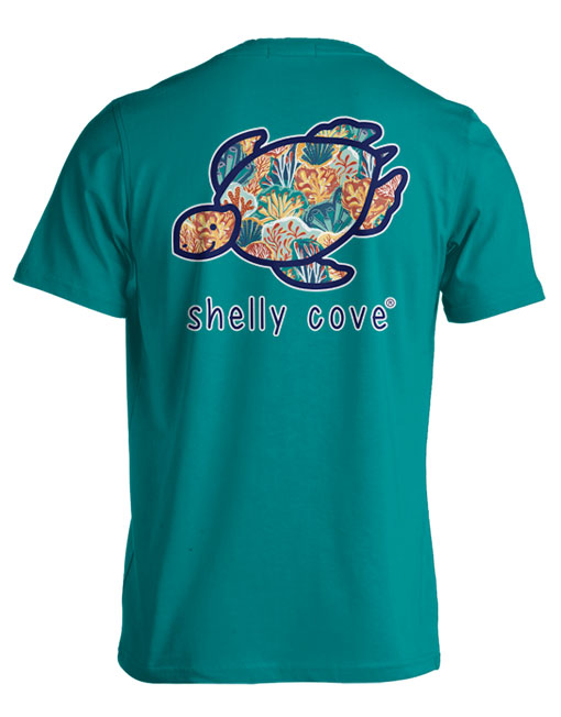 CORAL PATTERN TURTLE (PRINTED TO ORDER)