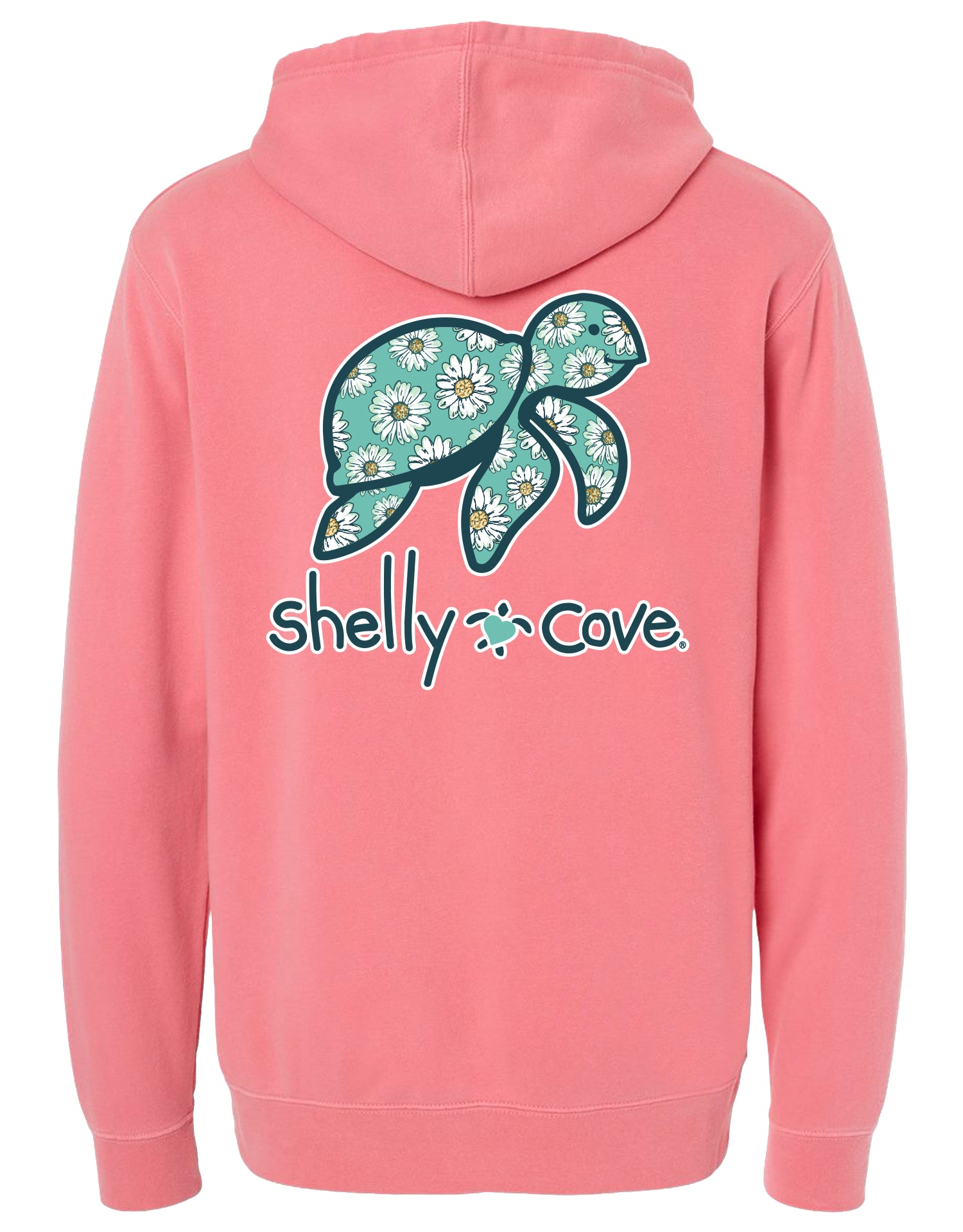 SHELLY COVE DAISY TURTLE, ADULT HOODIE