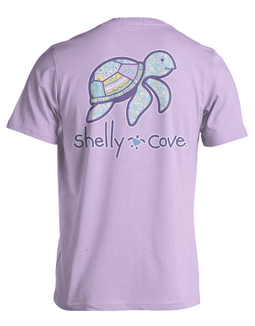 EASTER EGG PATTERN TURTLE COMFORT COLORS TEE (PRINTED TO ORDER)