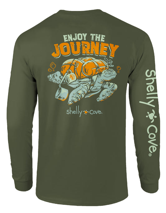 ENJOY THE JOURNEY, ADULT LS COMFORT COLORS TEE