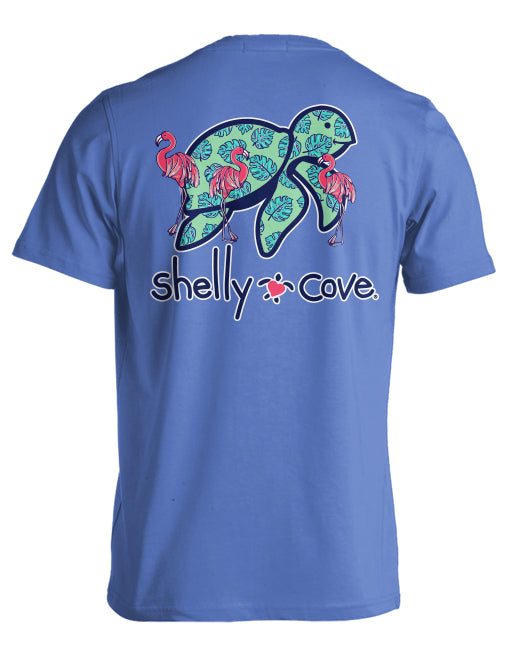 FLAMINGO PALM TURTLE COMFORT COLORS TEE