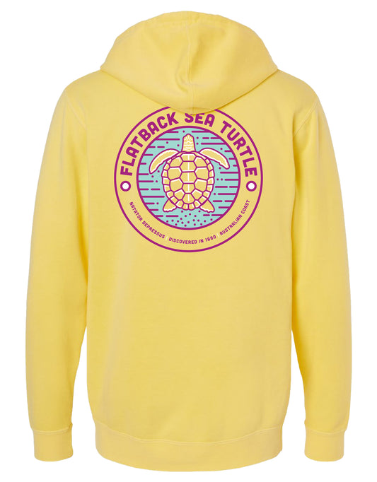 FLATBACK SEA TURTLE, ADULT HOODIE