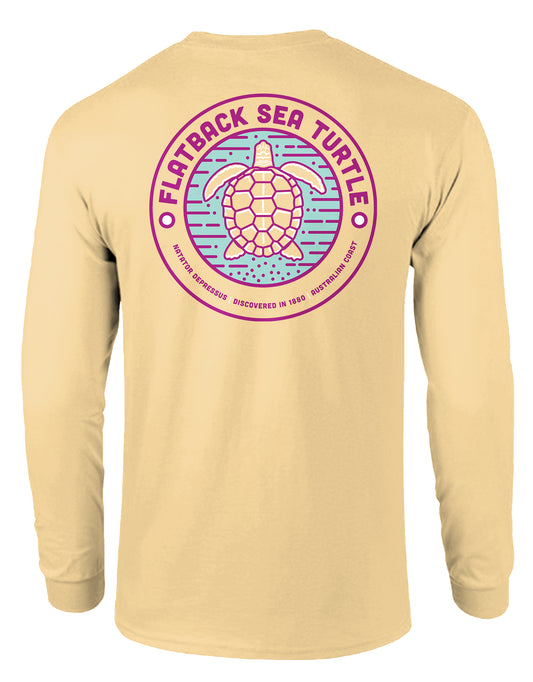 FLATBACK SEA TURTLE, ADULT LS COMFORT COLORS TEE
