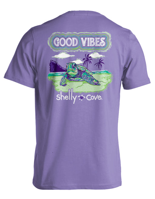 GOOD VIBES TURTLE COMFORT COLORS TEE (PRE-ORDER, SHIPS IN 2 WEEKS)