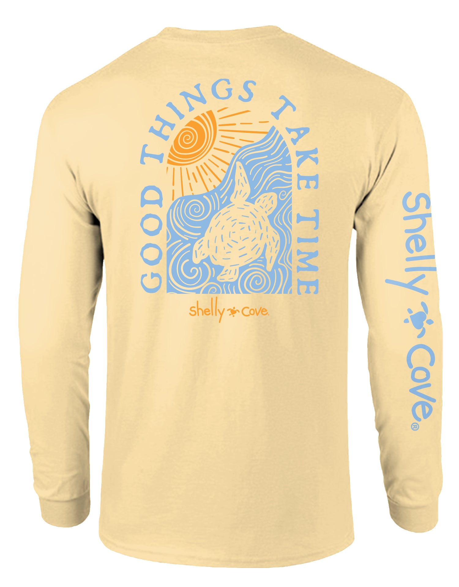SHELLY COVE GOOD THINGS TAKE TIME TURTLE, ADULT LS