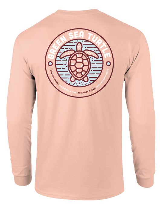 SHELLY COVE GREEN SEA TURTLE, ADULT LS COMFORT COLORS