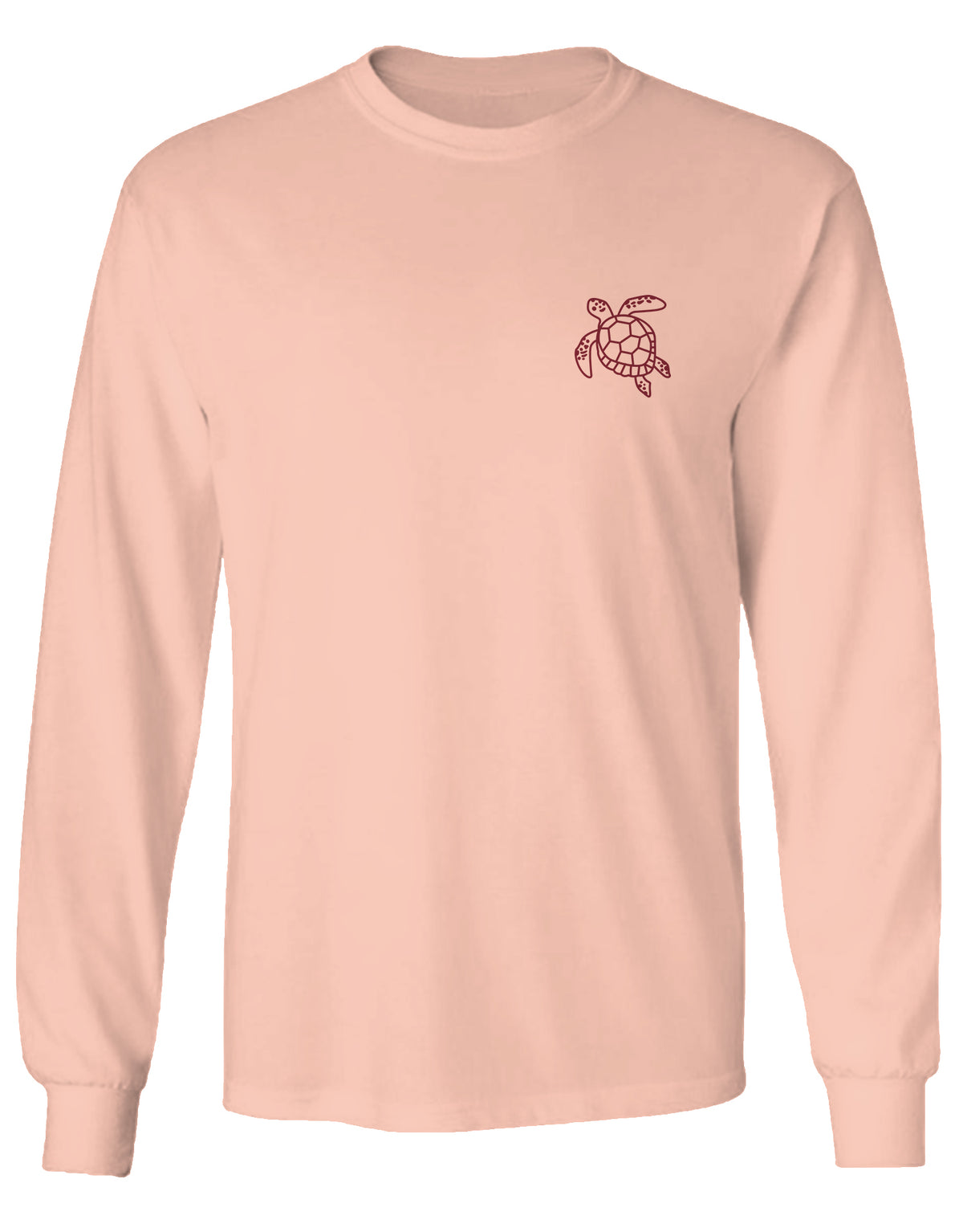 SHELLY COVE GREEN SEA TURTLE, ADULT LS COMFORT COLORS