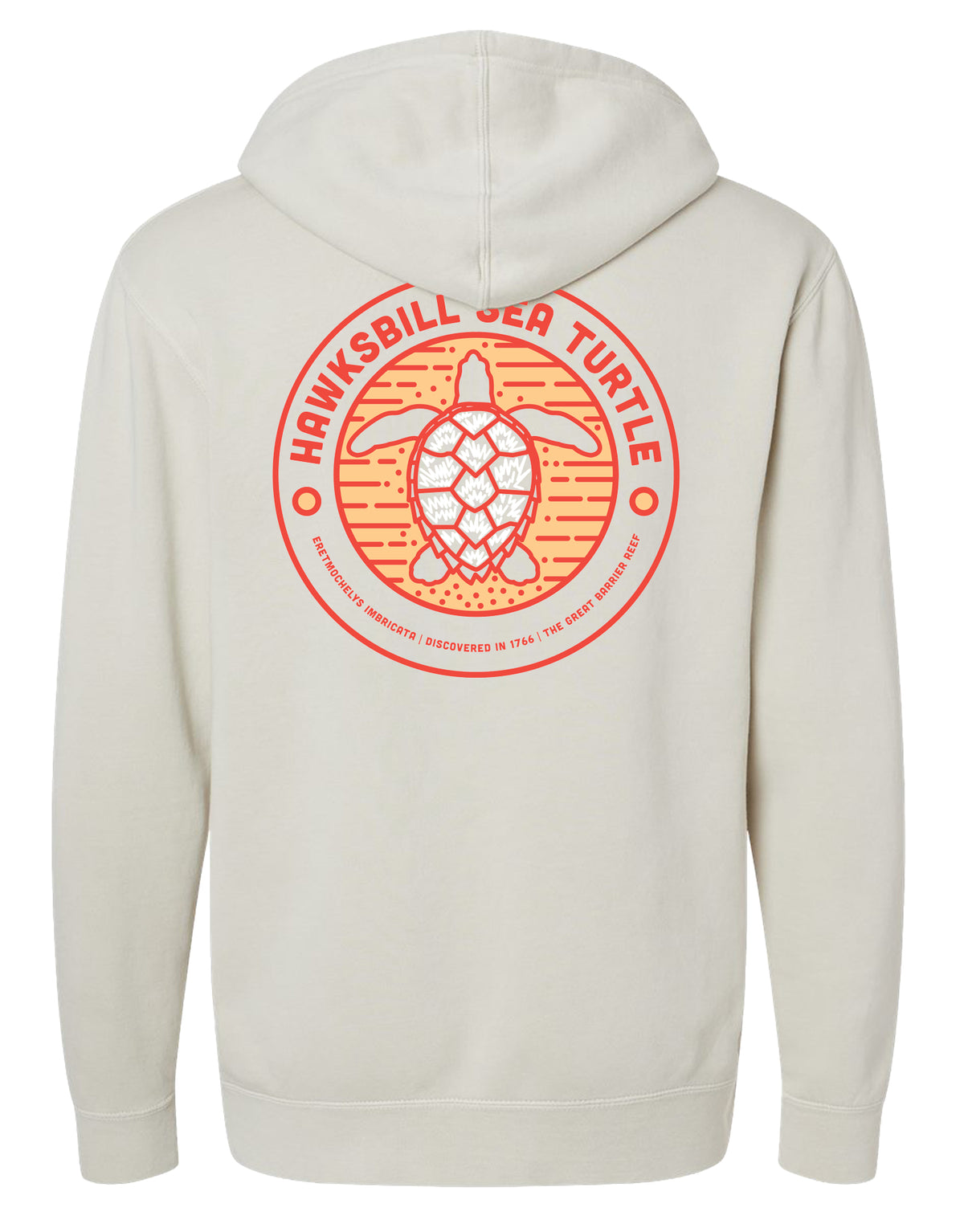 SHELLY COVE HAWKSBILL SEA TURTLE, ADULT HOODIE