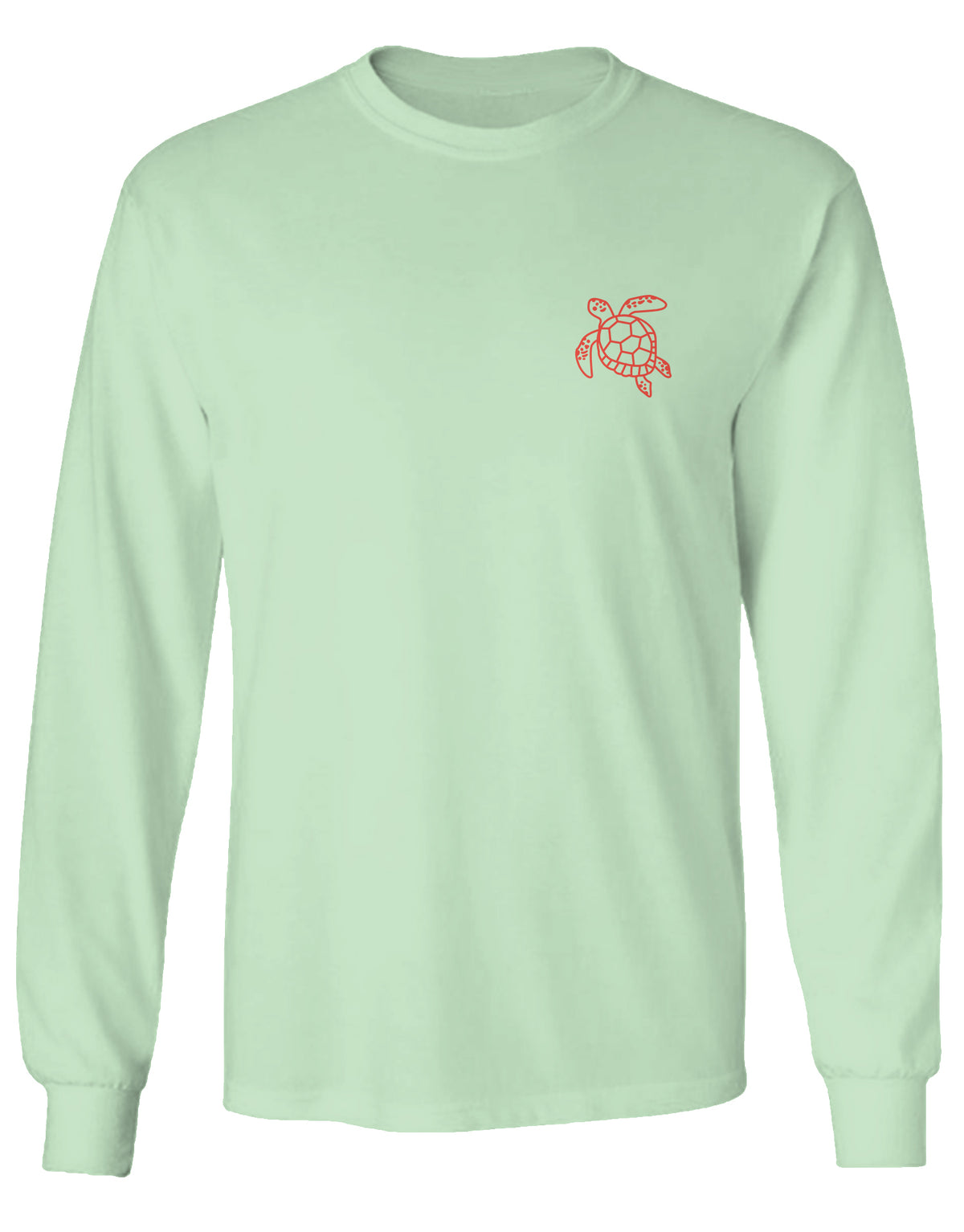 SHELLY COVE HAWKSBILL SEA TURTLE, ADULT LS COMFORT COLORS TEE