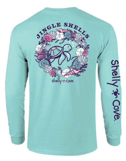 JINGLE SHELLS, ADULT LS COMFORT COLORS TEE