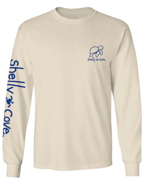 LOCAL WATERCOLOR SHARK, ADULT LS (PRINTED TO ORDER)