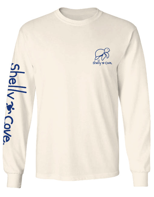 LOCAL WATERCOLOR TURTLE, ADULT LS COMFORT COLORS TEE