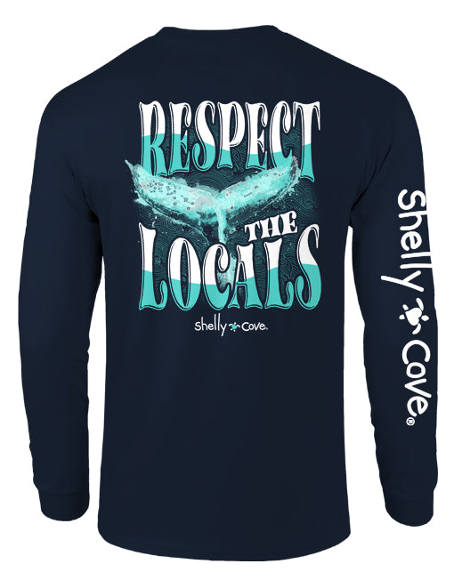 LOCAL WATERCOLOR, WHALE, ADULT LS (PRINTED TO ORDER)