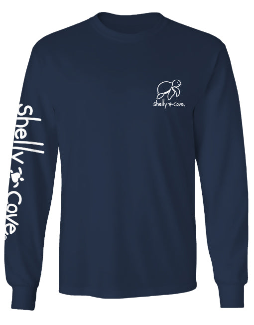 SHELLY COVE - LOCAL WATERCOLOR, WHALE, ADULT LS COMFORT COLORS (PRINTED TO ORDER)