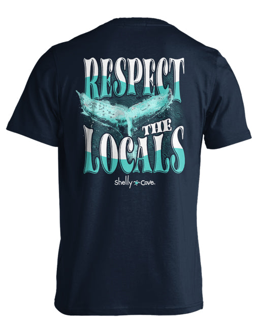 LOCAL WATERCOLOR, WHALE COMFORT COLORS TEE (PRINTED TO ORDER)