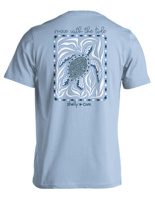 SHELLY COVE MOVE WITH THE TIDE COMFORT COLORS TEE