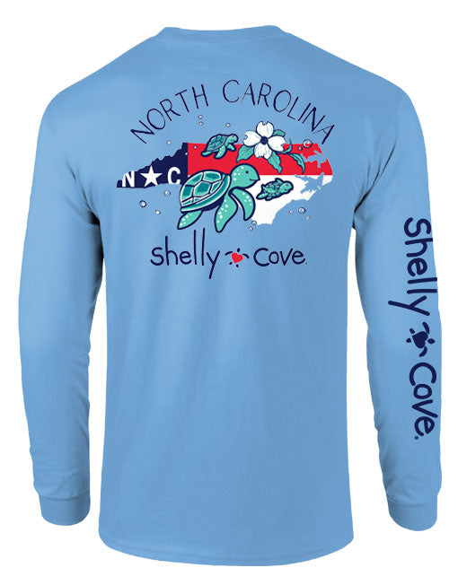 NORTH CAROLINA TURTLES, ADULT LS (PRINTED TO ORDER)