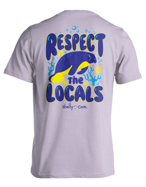 RESPECT THE LOCALS MANATEE COMFORT COLORS TEE (PRE-ORDER SHIPS IN 2 WEEKS)