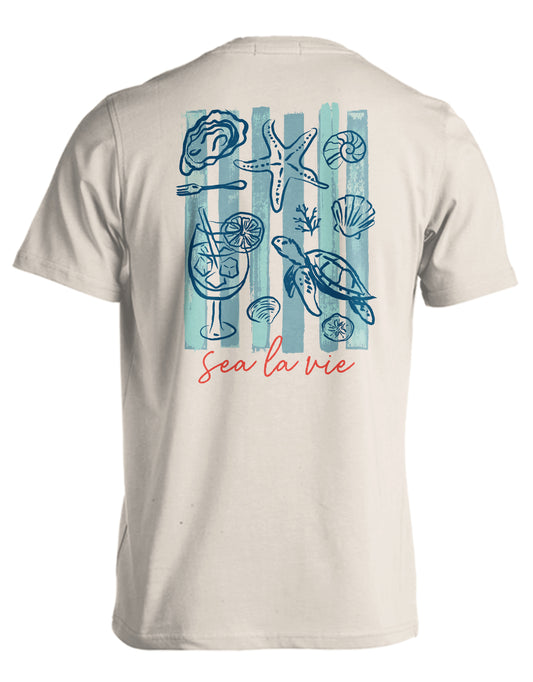 SHELLY COVE SEA LA VIE COMFORT COLORS TEE
