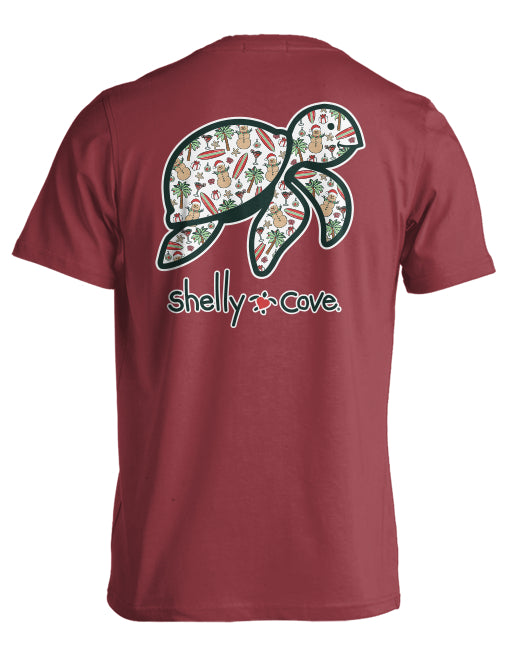SEASIDE CHRISTMAS TURTLE COMFORT COLORS TEE
