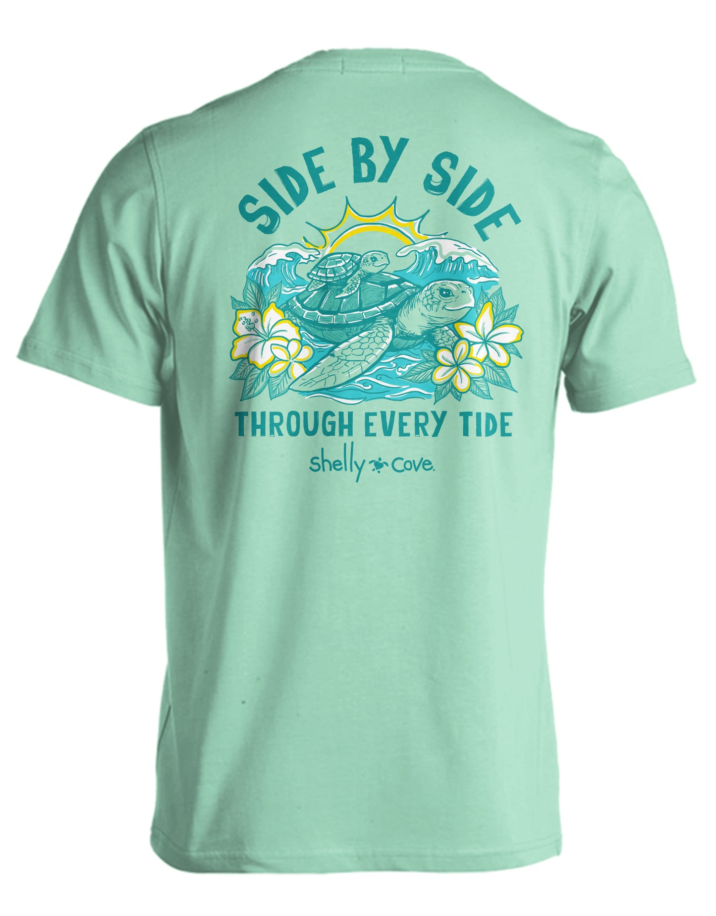 SHELLY COVE SIDE BY SIDE TURTLES COMFORT COLORE TEE