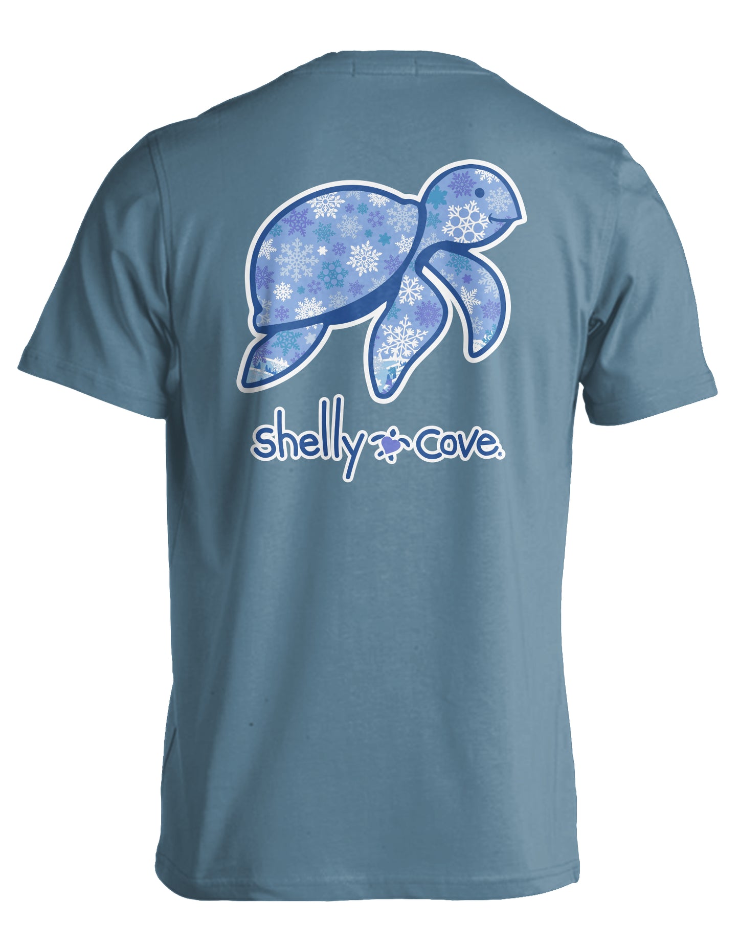 SNOWFLAKE PATTERN TURTLE COMFORT COLORS TEE