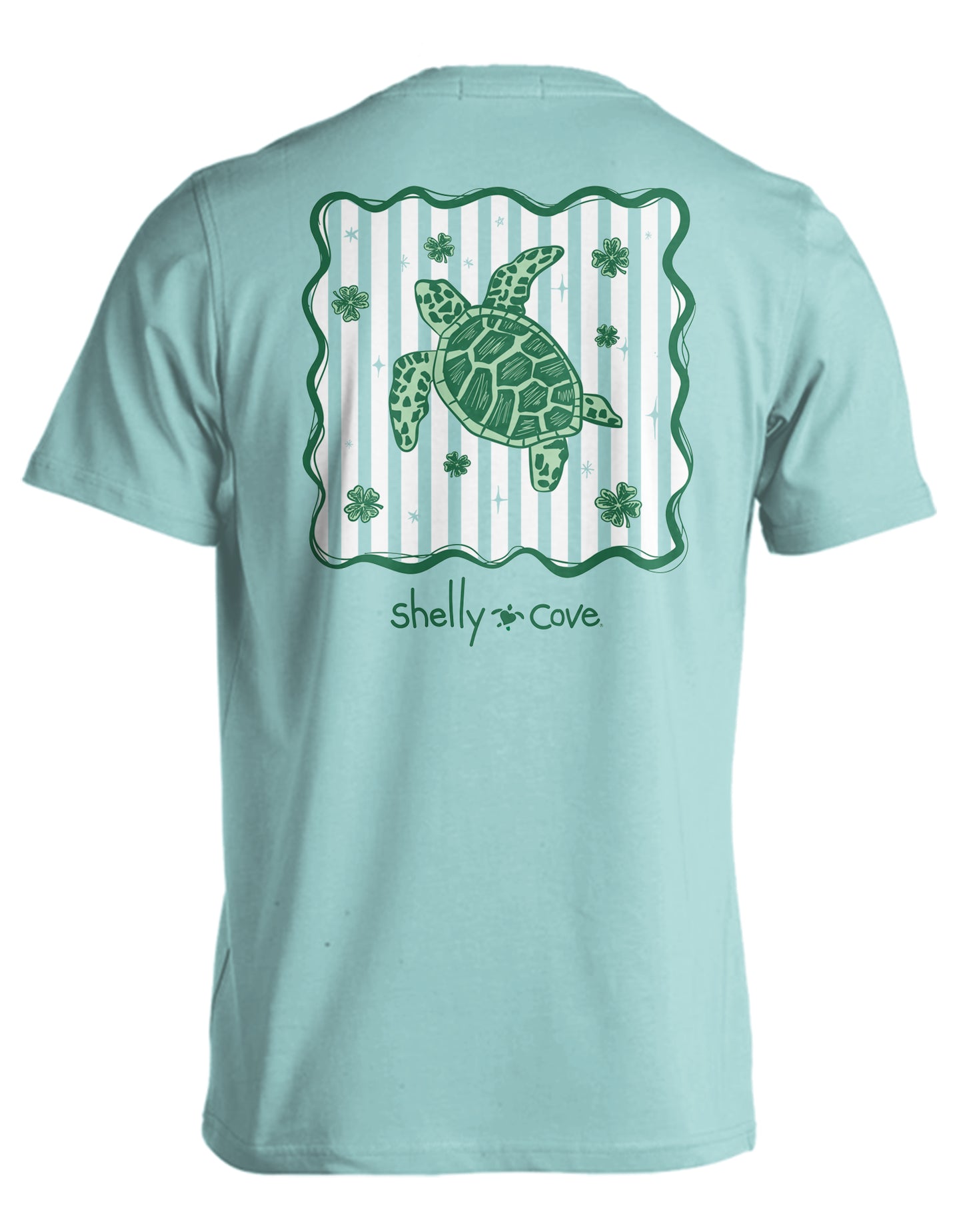 STRIPED CLOVER TURTLE COMFORT COLORS TEE