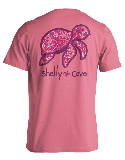 TROPICAL DOODLES TURTLE COMFORT COLORS TEE