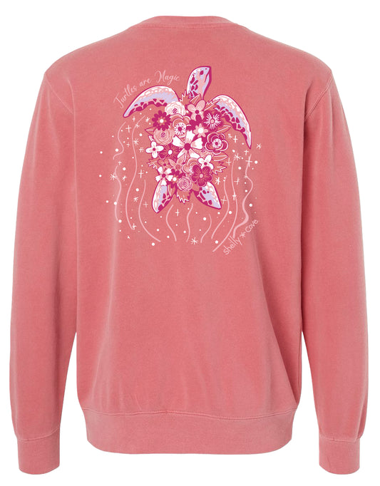 TURTLES ARE MAGIC, ADULT SWEATSHIRT