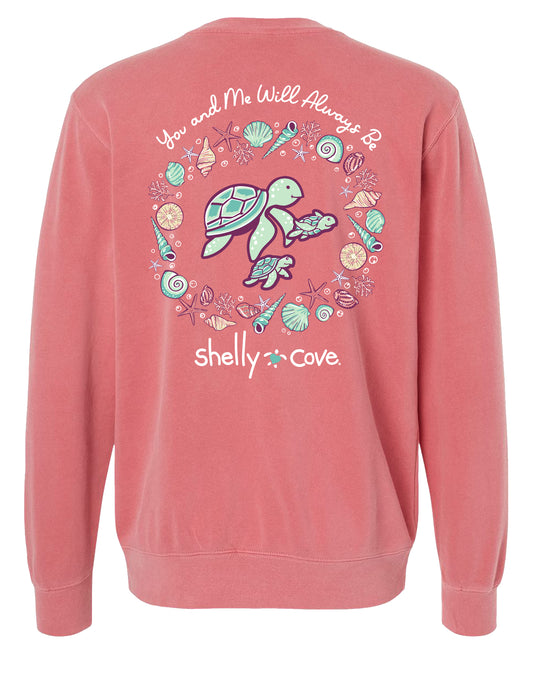 SHELLY COVE YOU AND ME WILL ALWAYS BE TURTLES, ADULT SWEATSHIRT